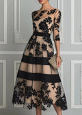 Catherine – Abito da Sera in Pizzo Floreale