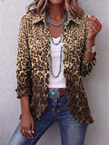 Nadia | Giacca Boho con Volant, Stampa Leopardo