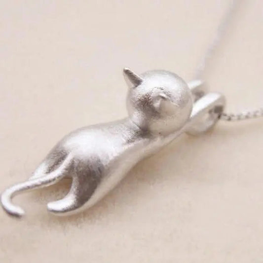Collana Gioiosa con Gattino in Argento 925