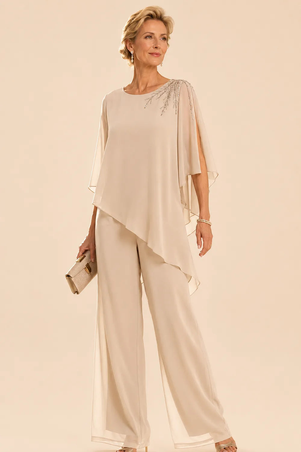 Adelisia | Completo Impreziosito in Chiffon