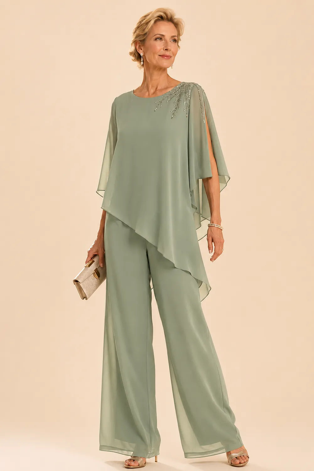 Adelisia | Completo Impreziosito in Chiffon