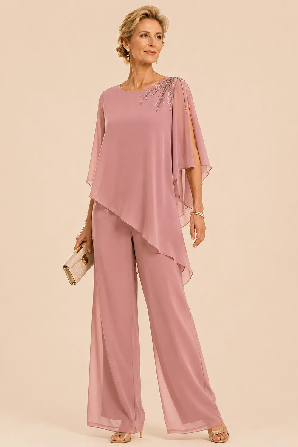 Adelisia | Completo Impreziosito in Chiffon