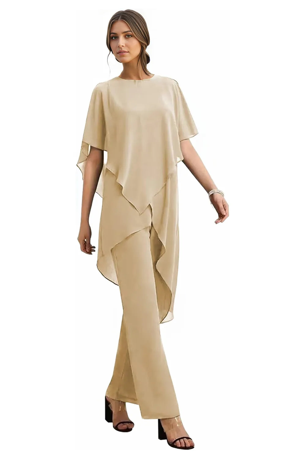 Valentina | Completo Fluido in Chiffon