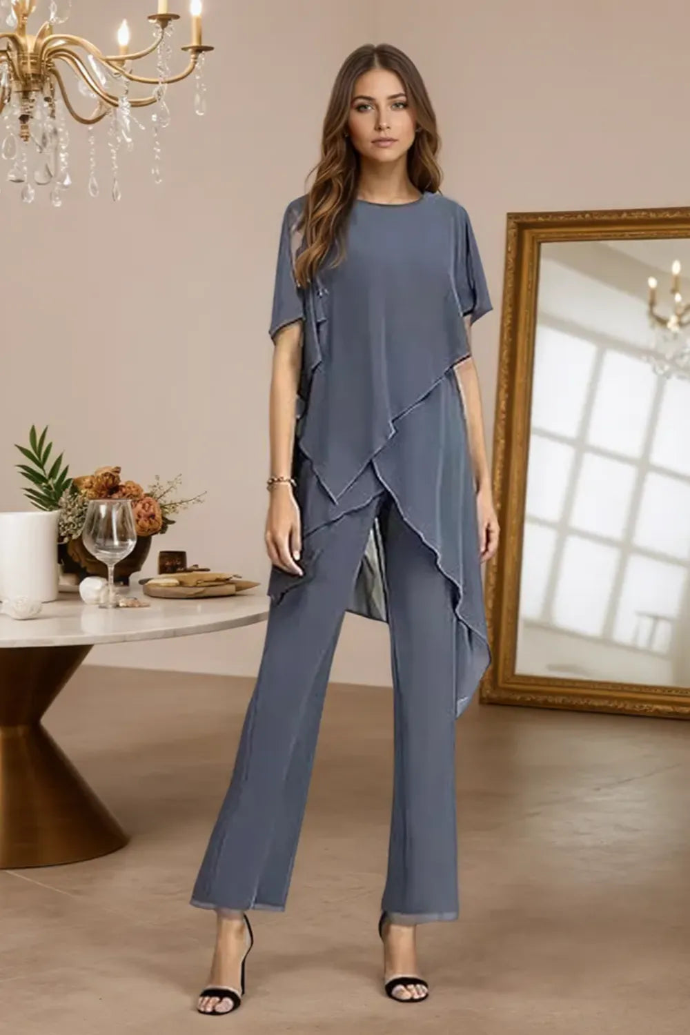 Valentina | Completo Fluido in Chiffon