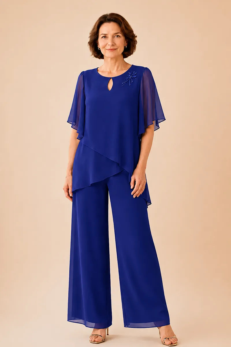 Aloretta | Completo Scollo a Chiave con Chiffon