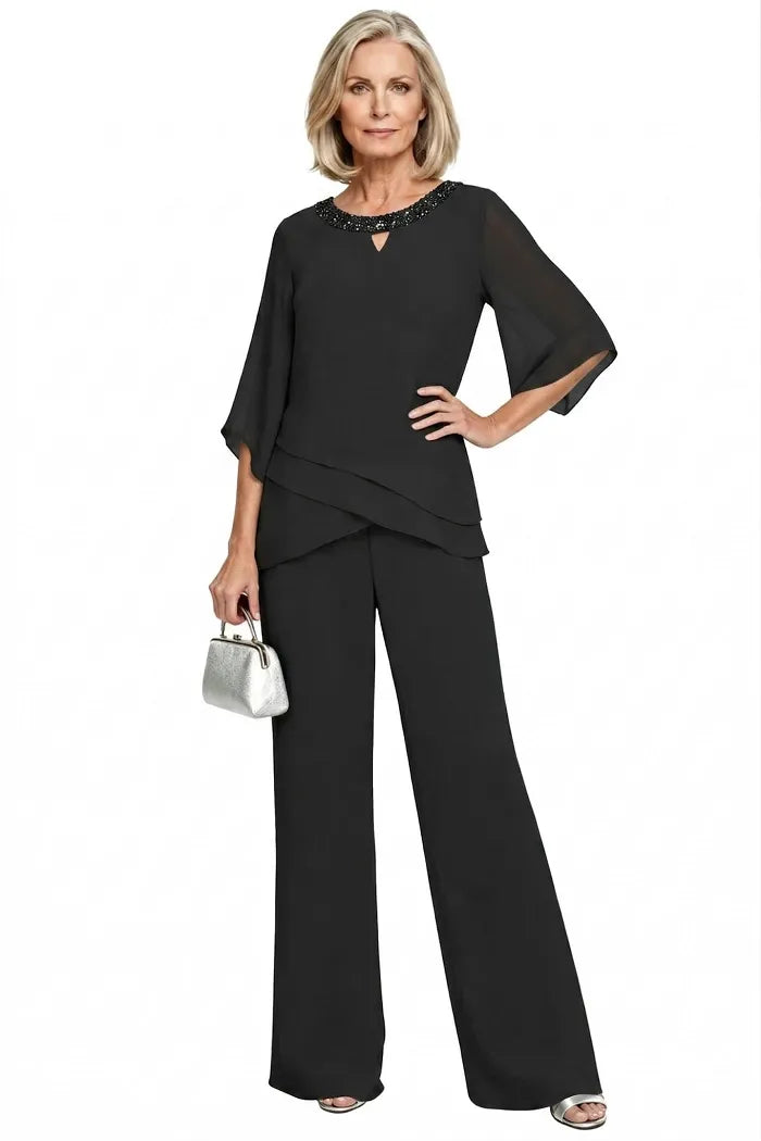 Rosaura | Completo Formale in Chiffon