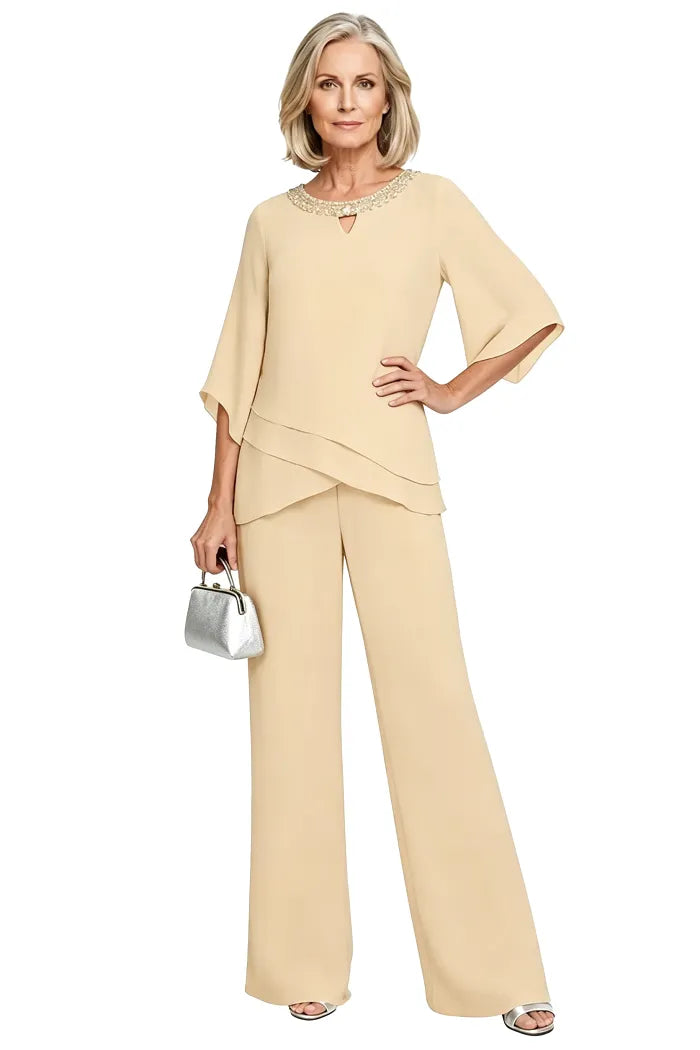 Rosaura | Completo Formale in Chiffon