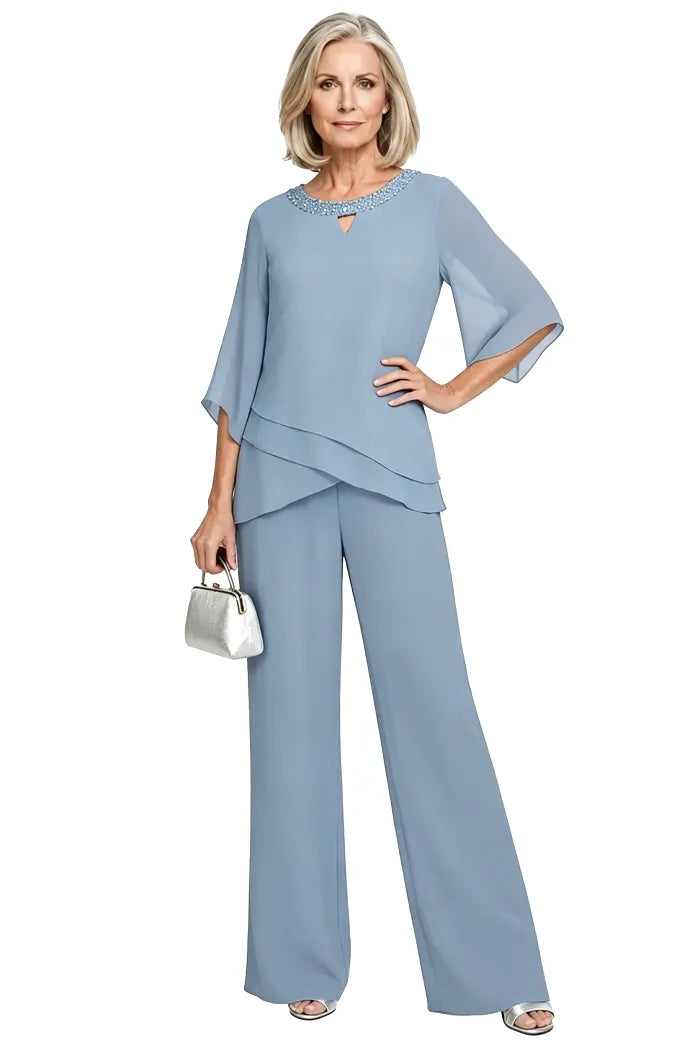 Rosaura | Completo Formale in Chiffon