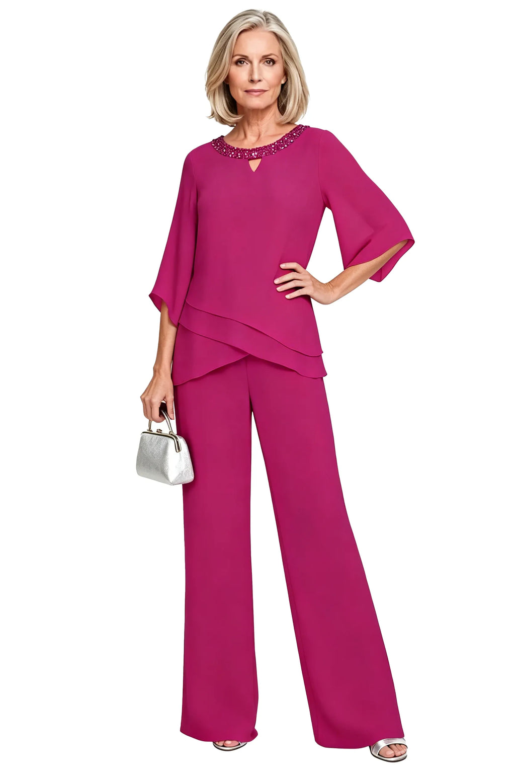 Rosaura | Completo Formale in Chiffon