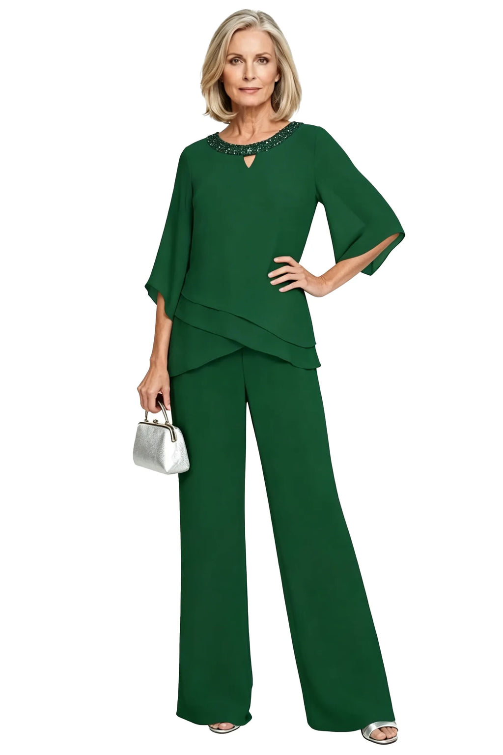 Rosaura | Completo Formale in Chiffon
