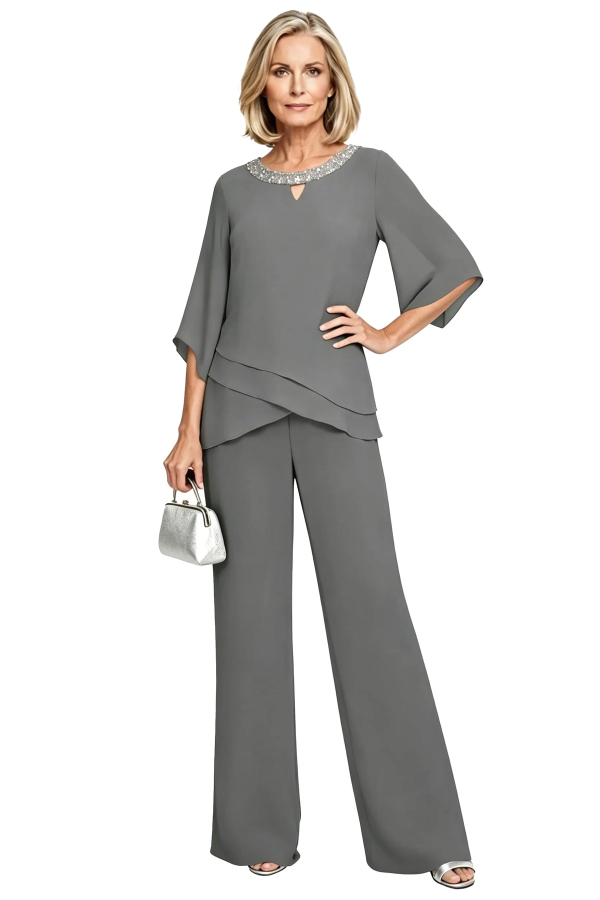 Rosaura | Completo Formale in Chiffon