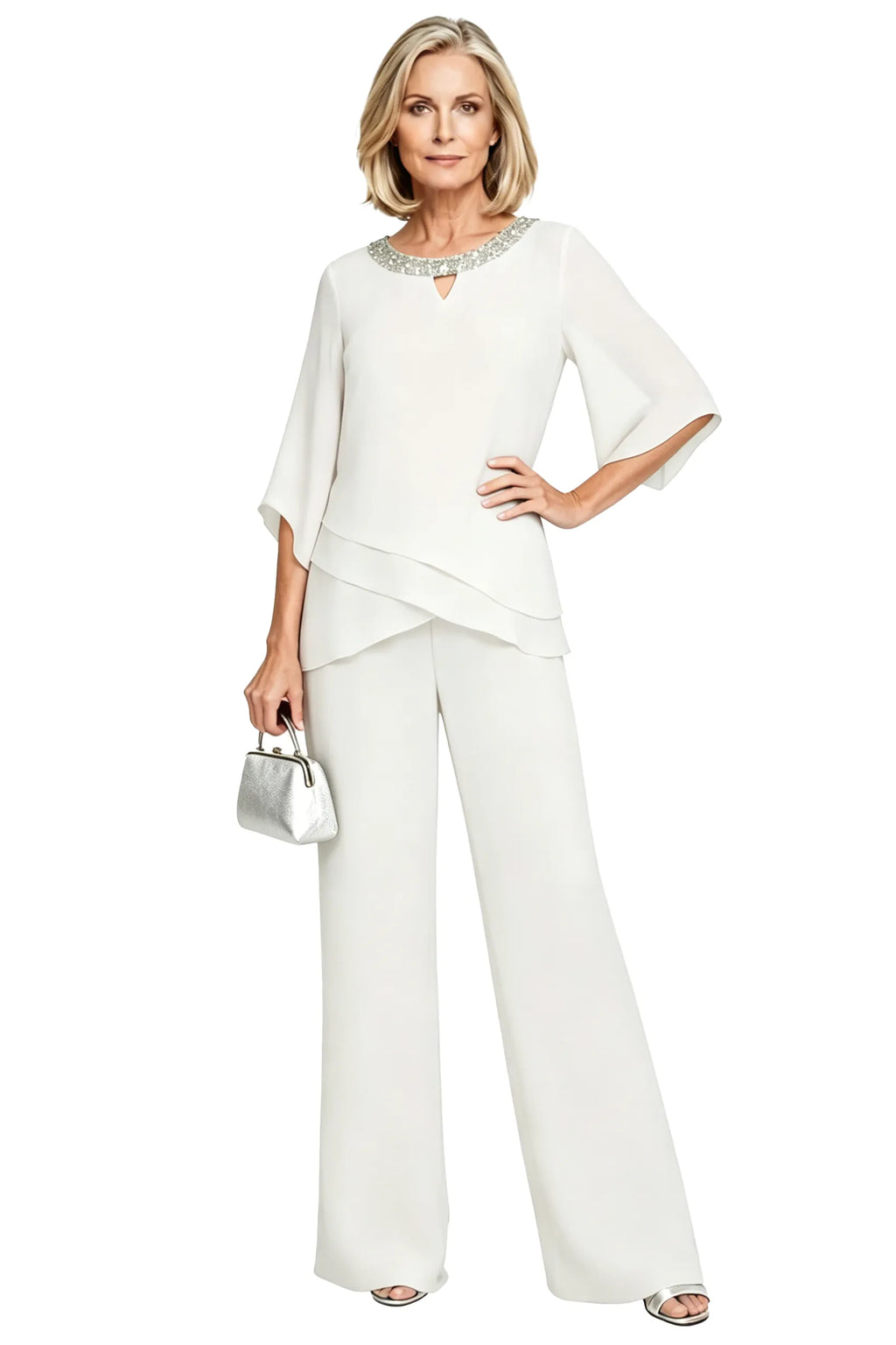 Rosaura | Completo Formale in Chiffon