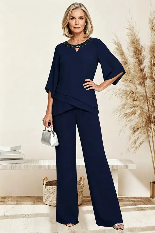 Rosaura | Completo Formale in Chiffon