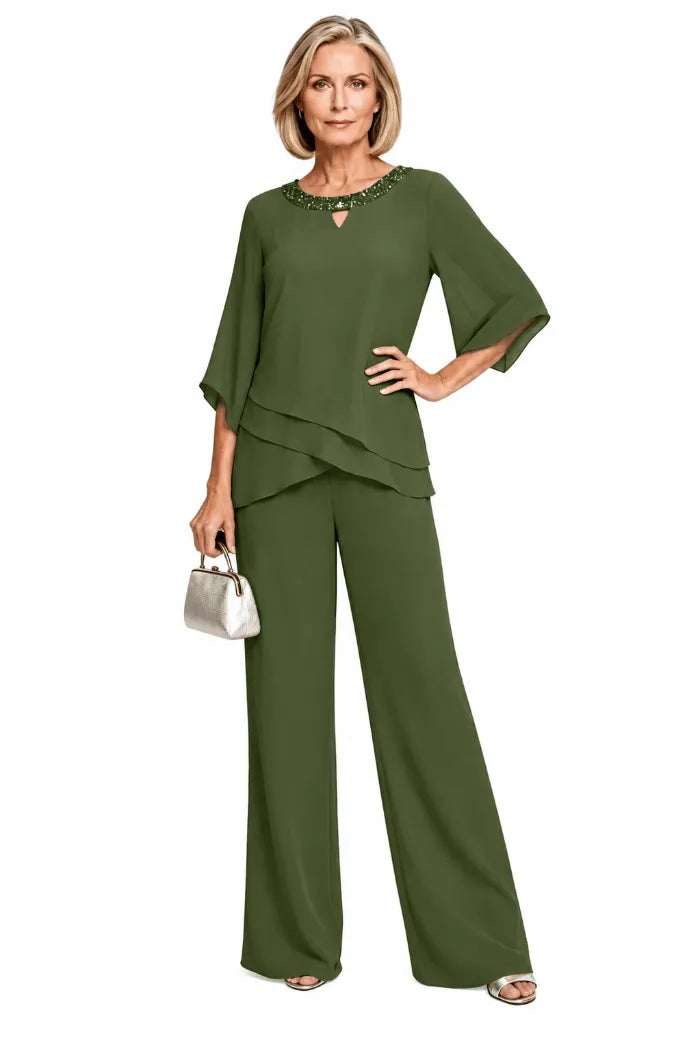 Rosaura | Completo Formale in Chiffon