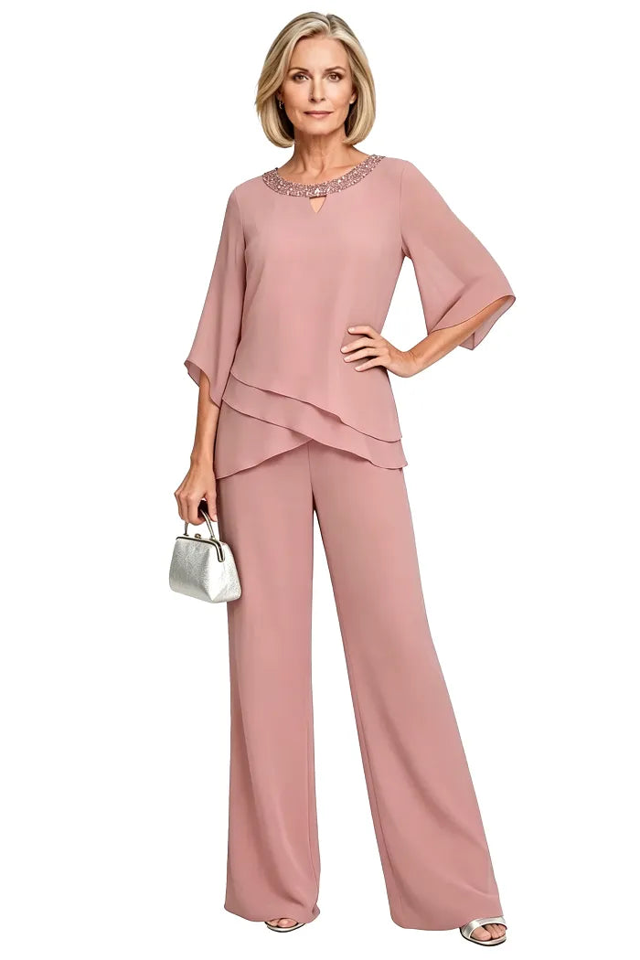 Rosaura | Completo Formale in Chiffon
