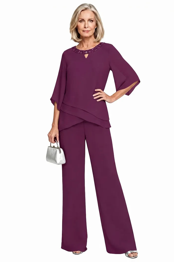 Rosaura | Completo Formale in Chiffon