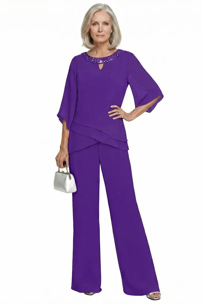 Rosaura | Completo Formale in Chiffon