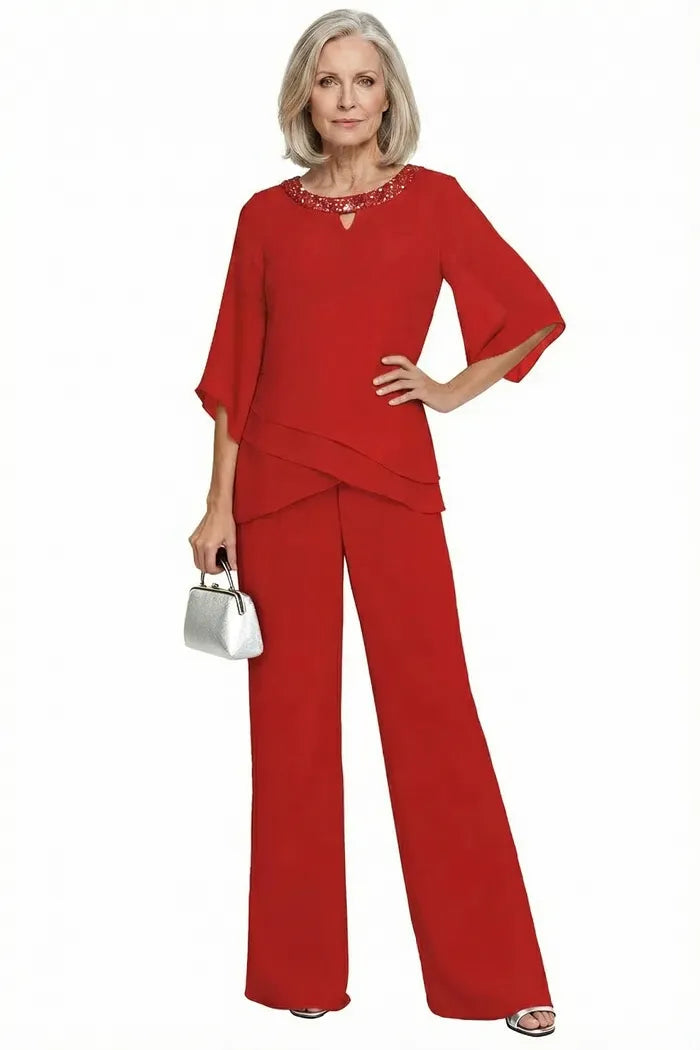 Rosaura | Completo Formale in Chiffon