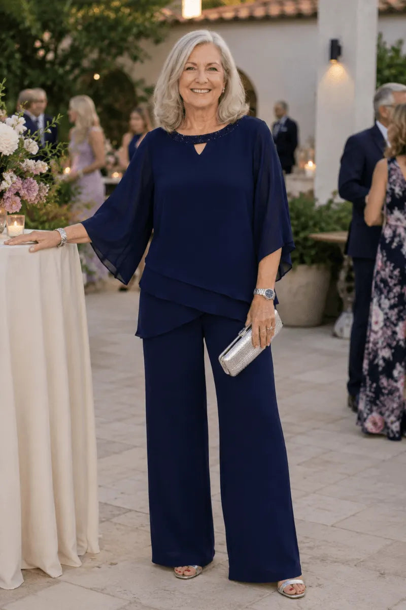 Rosaura | Completo Formale in Chiffon