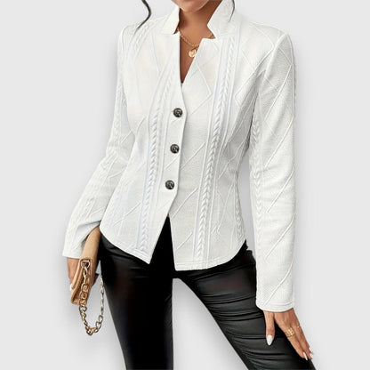 Loretta | Cardigan con Bottoni Testurizzati
