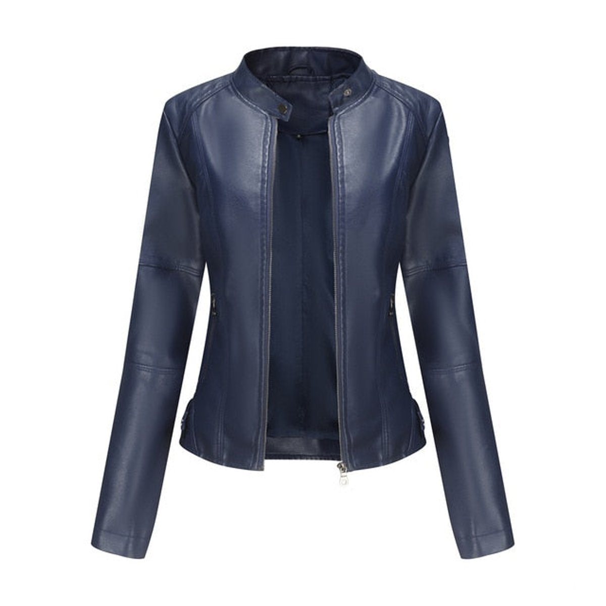 Helen | Giacca Moto con Collo Alto Elegante