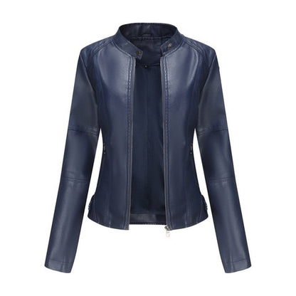 Helen | Giacca Moto con Collo Alto Elegante