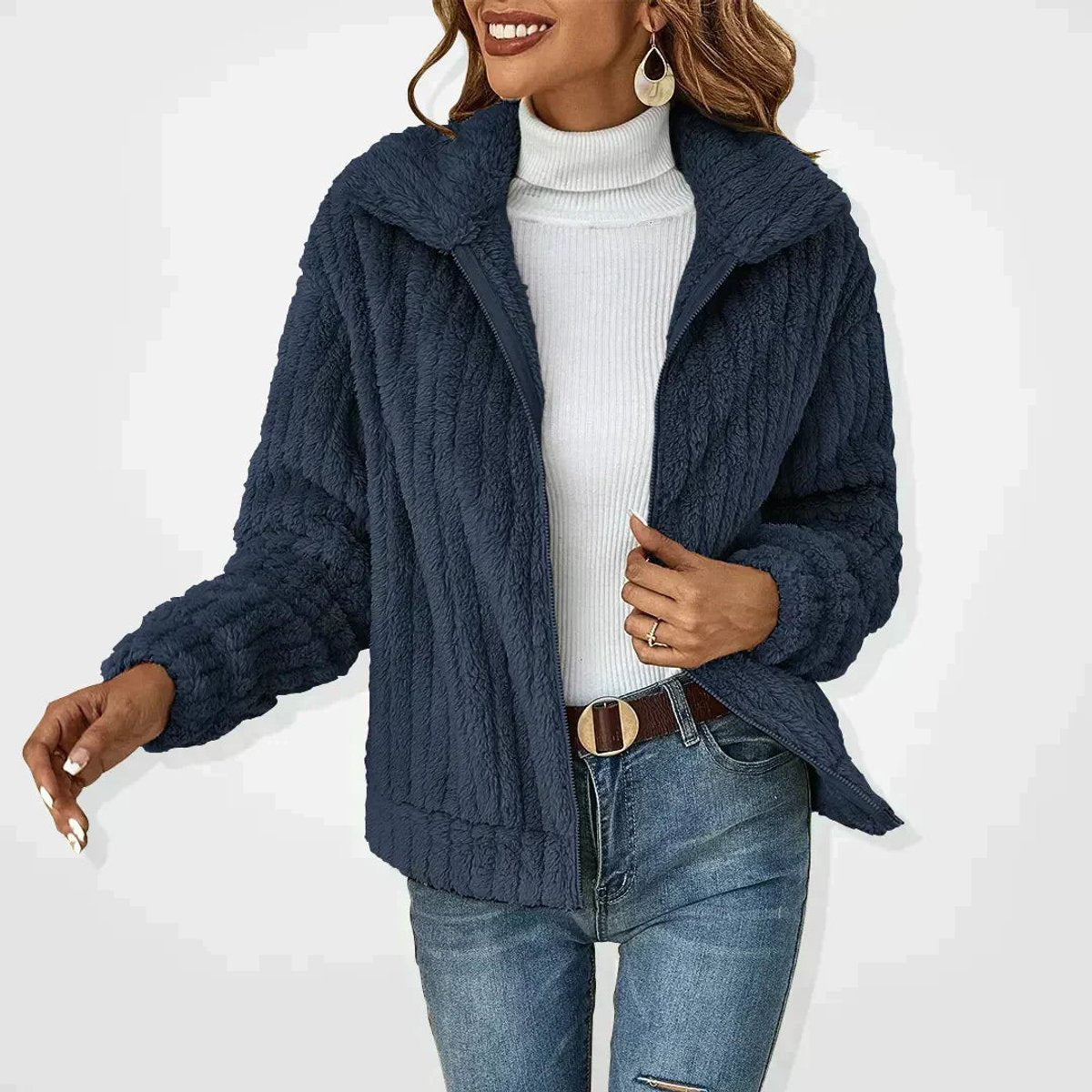 Roberta | Giacca Con Zip Accogliente